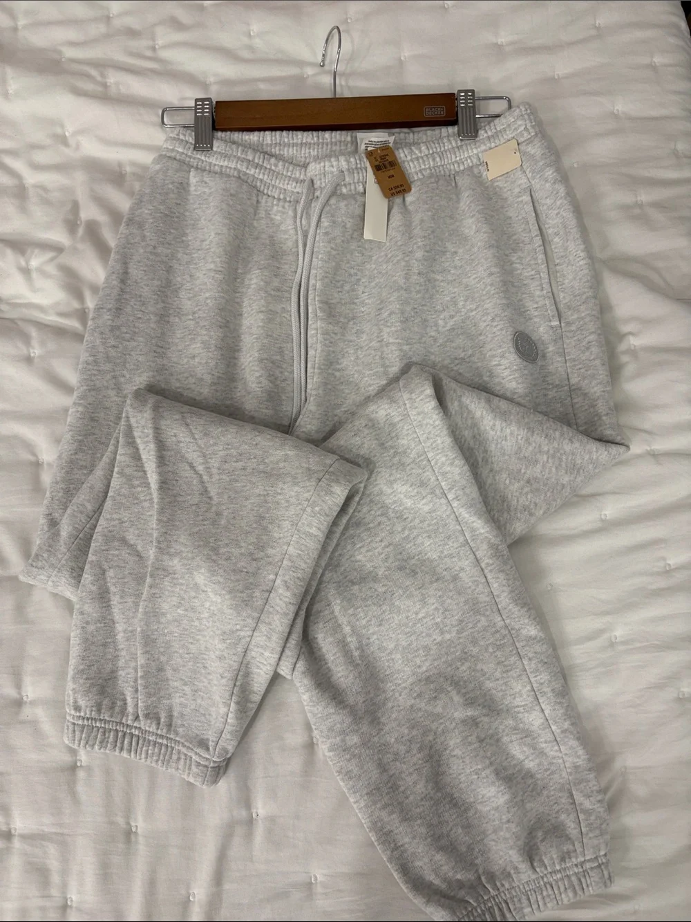PINK Victoria's Secret Heather Gray Drawstring Sweatpants - Picture 4 of 5